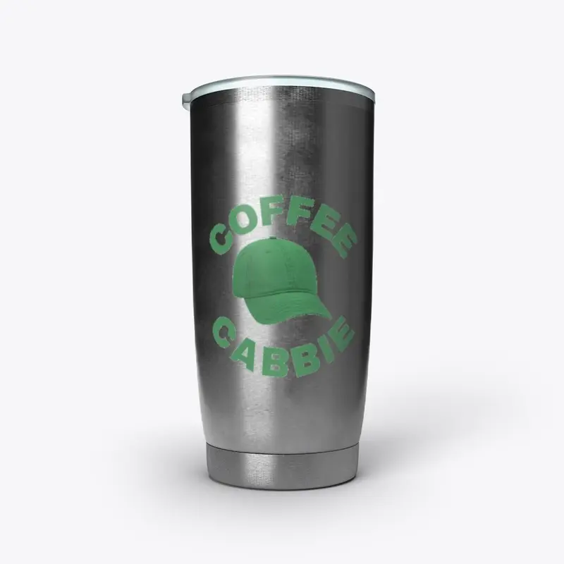 Coffee Cabbie green hat logo